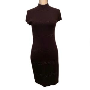 APT 9 Little Black Dress With Black Sparkle Beads